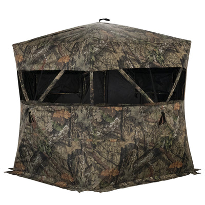 Rhino Blinds R600-MOC 3 Person Hunting Ground Blind, Mossy Oak Break Up Country