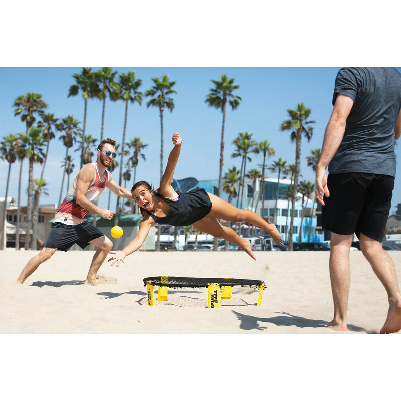 Spikeball Portable Foldable Standard 3 Ball Kit with Adjustable Net & Balls