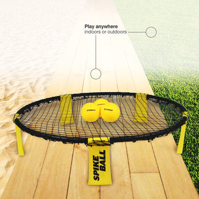 Spikeball Portable Foldable Standard 3 Ball Kit with Adjustable Net & Balls