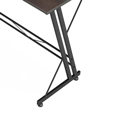 Somdot L Shaped Corner Gaming and Computer Desk with Monitor Stand, Black Walnut - VMInnovations