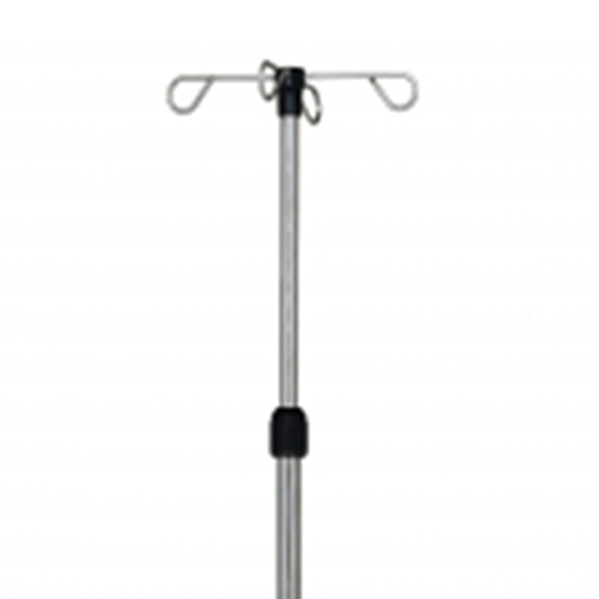 Graham Field Stainless Steel 4 Hook Deluxe IV Pole & Stand w/ Wheels, Silver - VMInnovations
