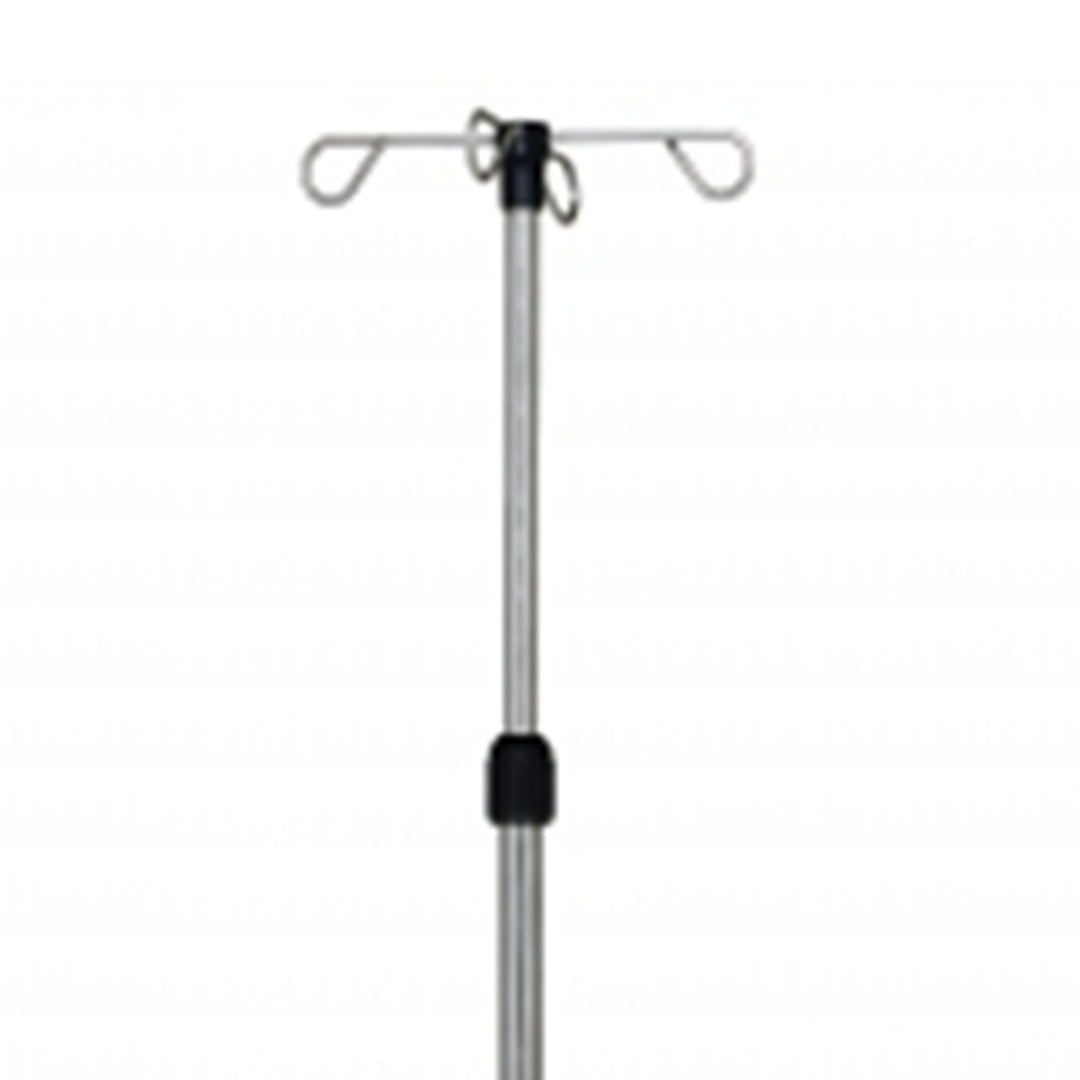 Graham Stainless Steel 4 Hook Deluxe IV Pole & Stand w/Wheels, Silver (Used) - VMInnovations