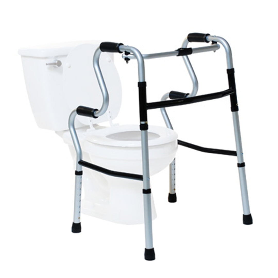 Graham Field Lumex 3 in 1 UpRise Folding Walker, Stand Aid, & Toilet Safety Rail