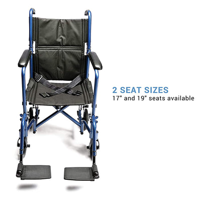 Graham Field EJ787-1 Everest & Jennings Lightweight Folding Transport Wheelchair