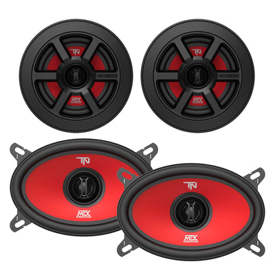 MTX Terminator46 & Terminator5 2 Way Polypropylene Coaxial Auto Speaker Set - VMInnovations
