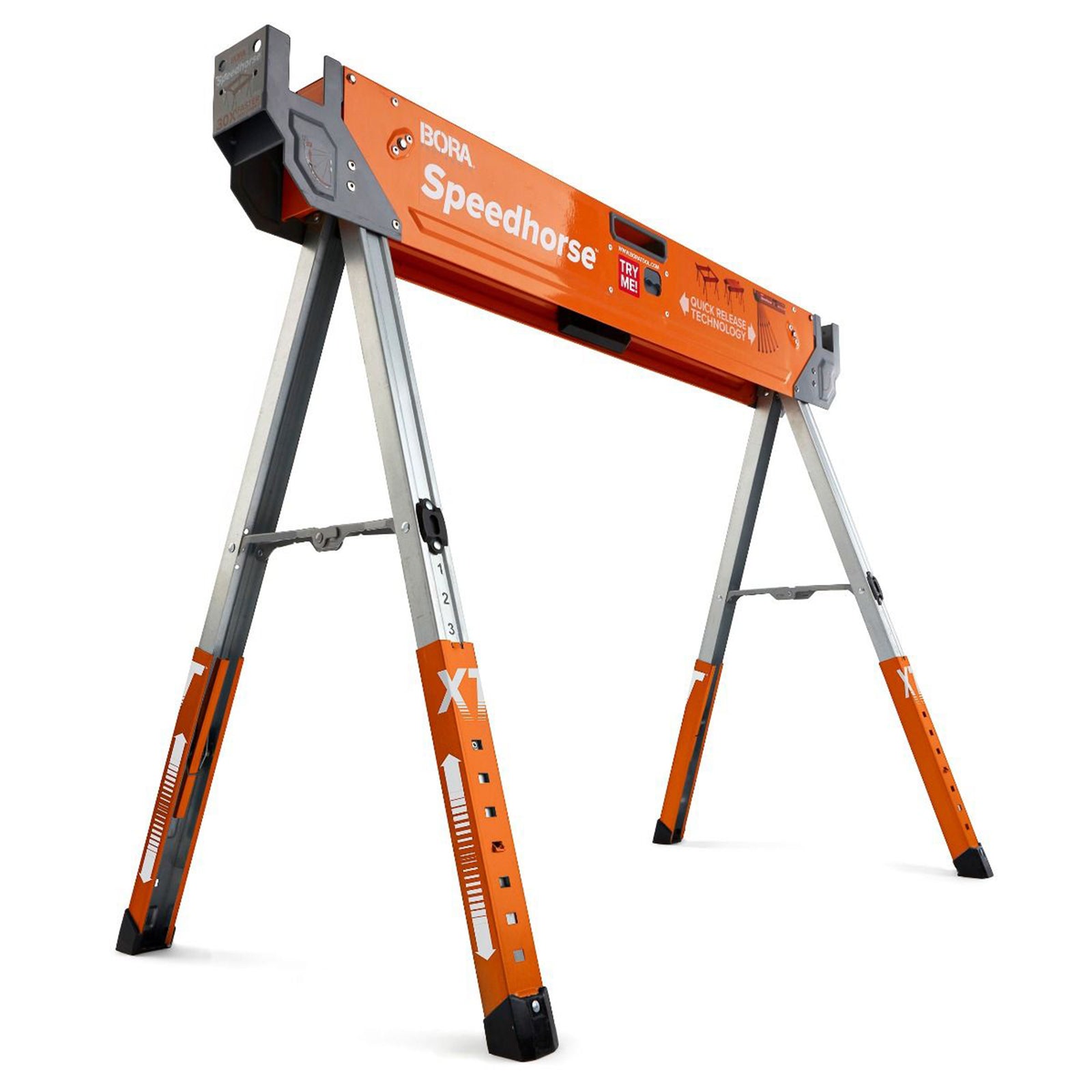 Bora Tool Speedhorse XT Portable Sawhorse with Adjustable Legs 2 Pack (Open Box) - VMInnovations