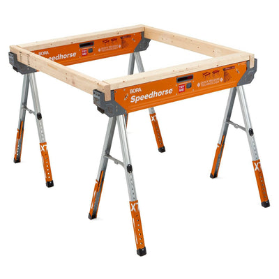 Bora Tool PM-4550T Speedhorse XT Portable Sawhorse with Adjustable Legs (2 Pack)