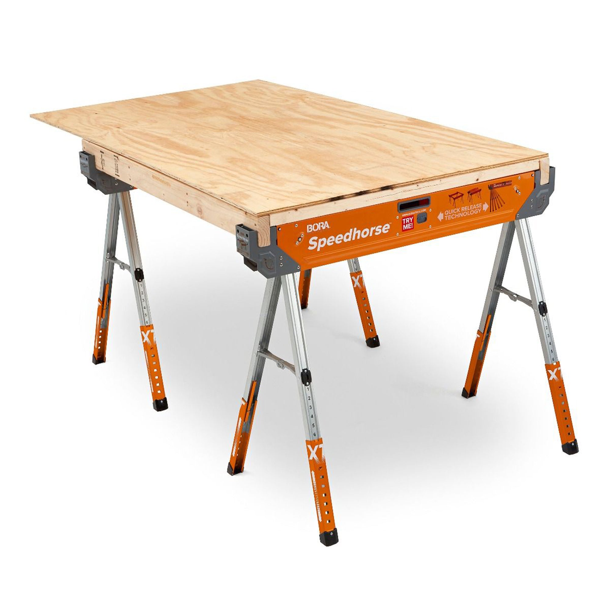 Bora Tool PM-4550T Speedhorse XT Portable Sawhorse with Adjustable Legs (2 Pack)