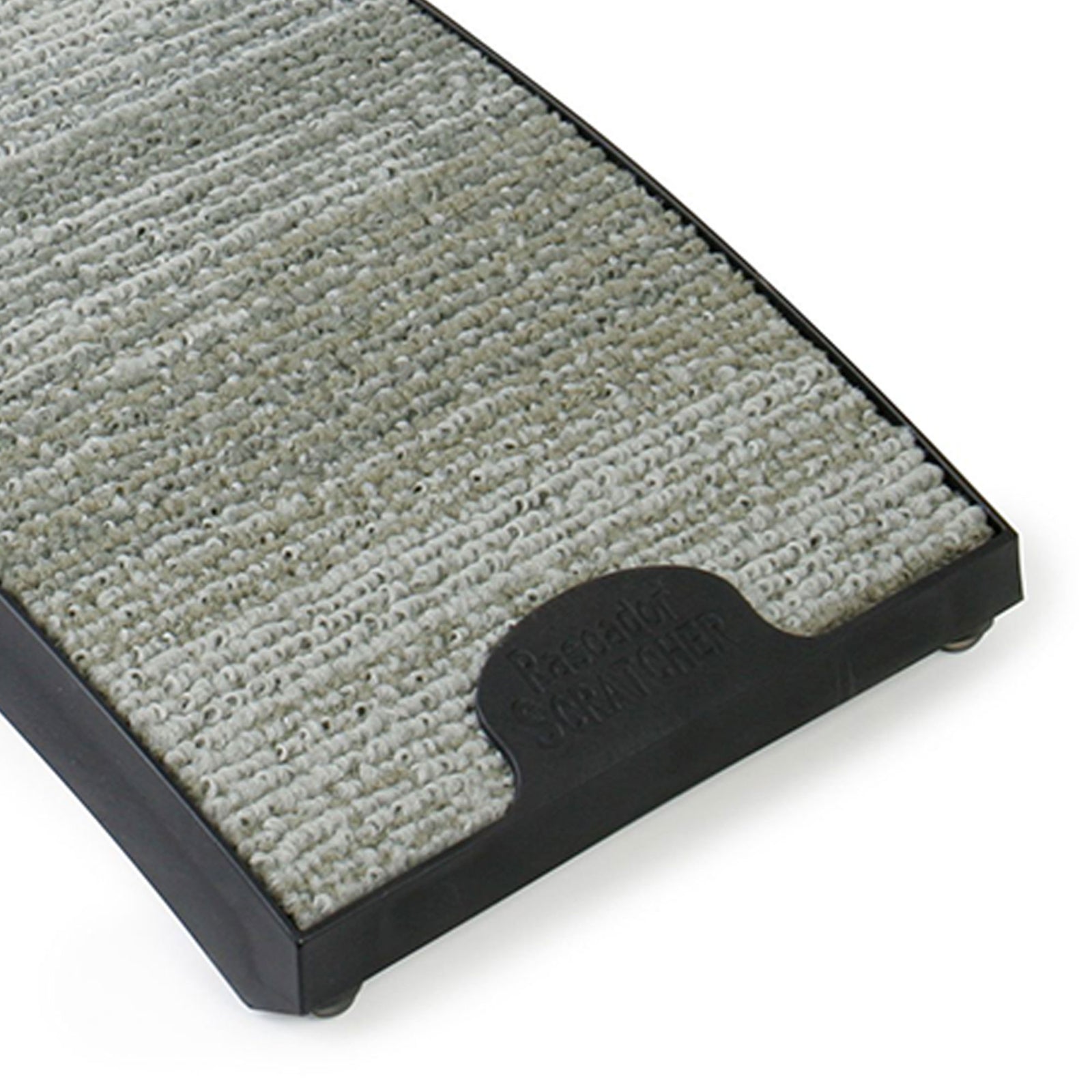 Omega Paw Rascador Curved Floor Scratching Board for Cats, 20 Inches Long, Grey - VMInnovations