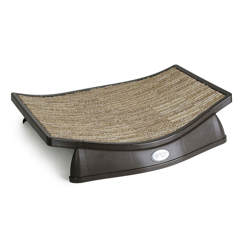 Omega Paw Siesta Stylish Curved Soft Elevated Cat Bed with Catnip Oil Treatment