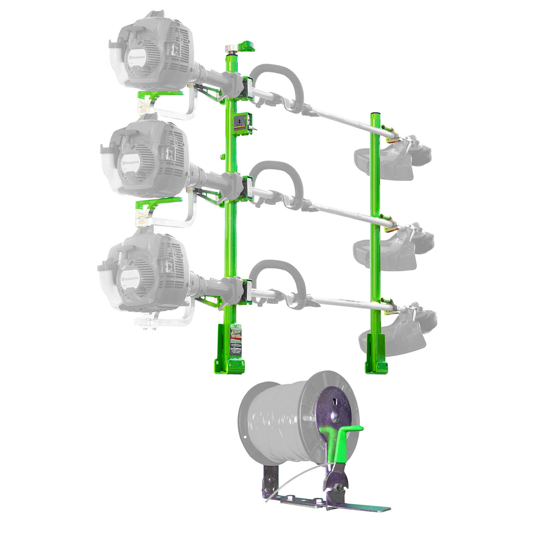 Green Touch Industries 3 Position Line Trimmer Rack & String Trimmer Spool Rack