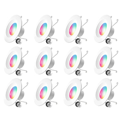 Banord LED RGB Smart Recessed 6 Inch 13 Watt Flush Mount Ceiling Lights (3 Pack)