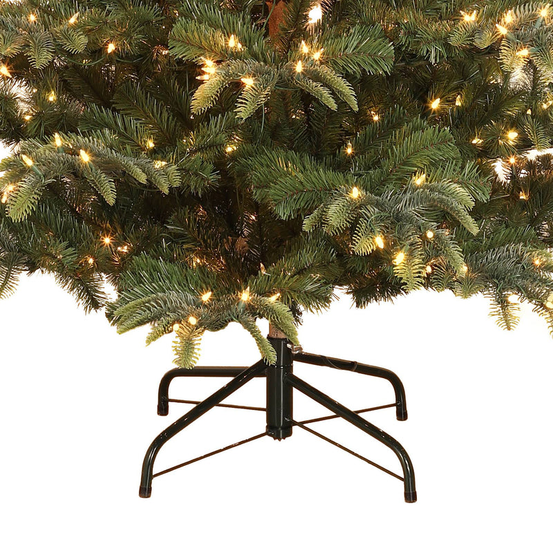 Puleo International 6.5 Ft Aspen Green Fir Prelit Christmas Tree w/ Metal Stand