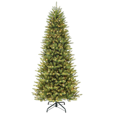 Puleo International Fraser Fir 10 Foot Prelit Artificial Slim Christmas Tree