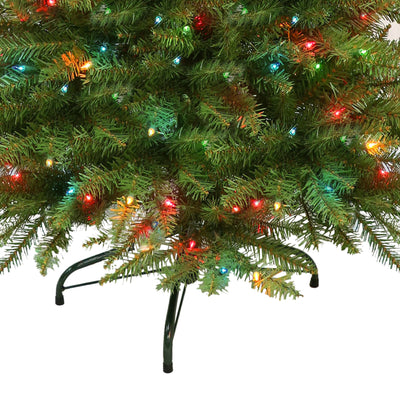 Puleo International Fraser Fir 4.5 Foot Multicolor Prelit Christmas Tree, Green