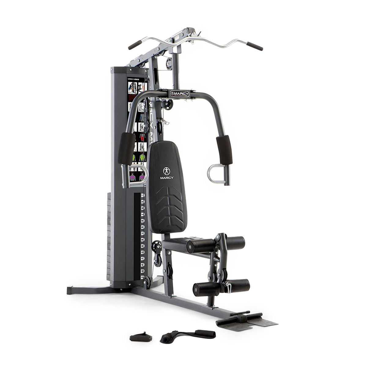 Marcy MWM-4965 Stack Multifunctional Home Gym Full Body Workout Station, Black