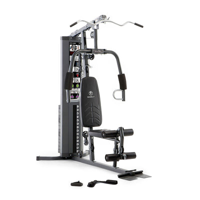 Marcy MWM-4965 Stack Multifunctional Home Gym Full Body Workout Station, Black