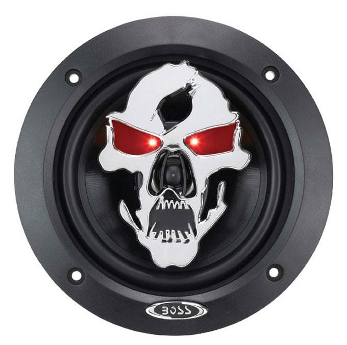 2) NEW BOSS SKULL SK552 5.25" 250W 2-Way Car Audio Coaxial Speakers Stereo Black