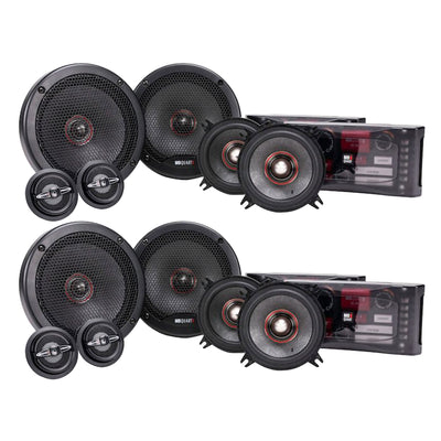MB Quart PS1-316 Premium 400W 3 Way Component Mobile Speaker Systems (2 Pack)