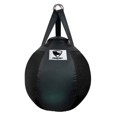PROLAST 65 Pound Boxing Filled Heavy Hanging Wrecking Ball Punching Bag, Black