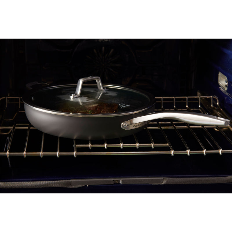 Calphalon Premier Hard Anodized Nonstick 2pc 10 & 12 Inch Frying Pan Set, Grey