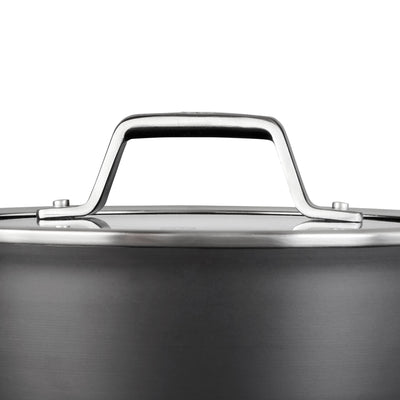 Calphalon Premier Hard Anodized Nonstick 2.5 Quart Saucepan with Lid, Black