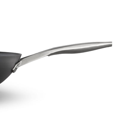 Calphalon Premier Hard Anodized Nonstick Cookware 13 Inch Flat Bottom Wok, Black