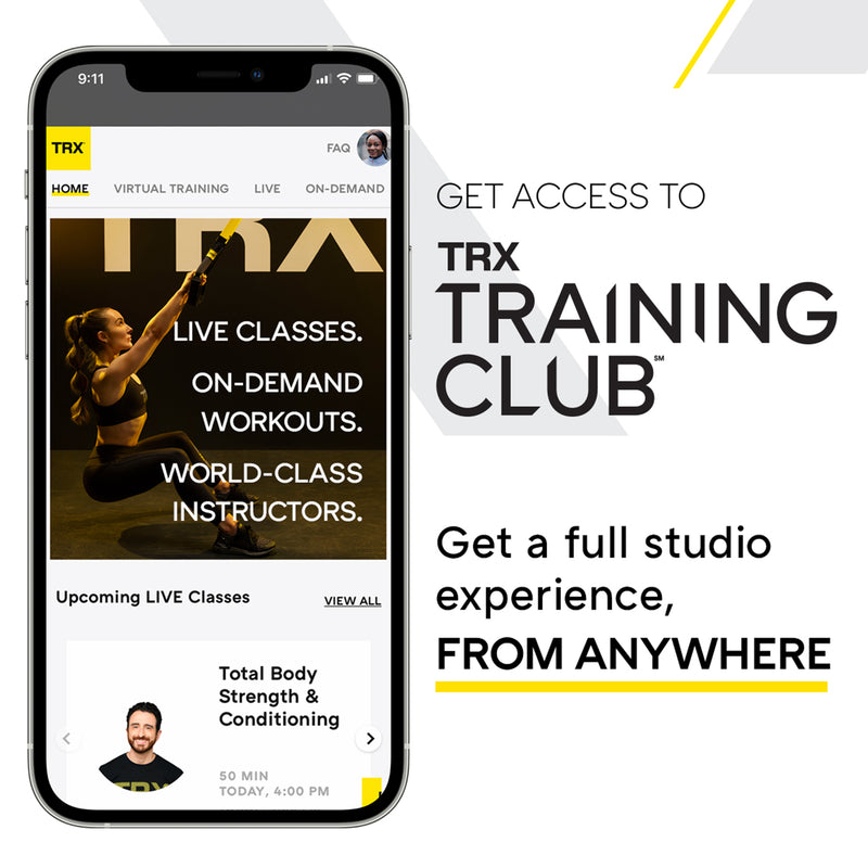 TRX All in 1 Suspension Trainer Resistance Straps Workout System w/ Club Access