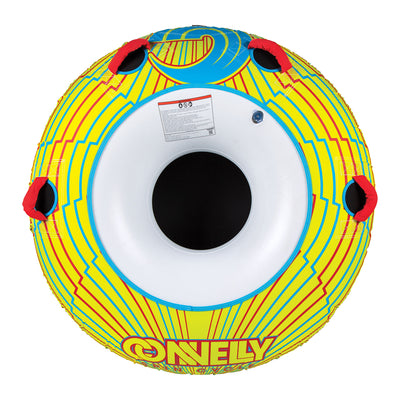 Connelly Spin Cycle 54 Inch 1 Person Inflatable Towing Donut Inner Tube, Green