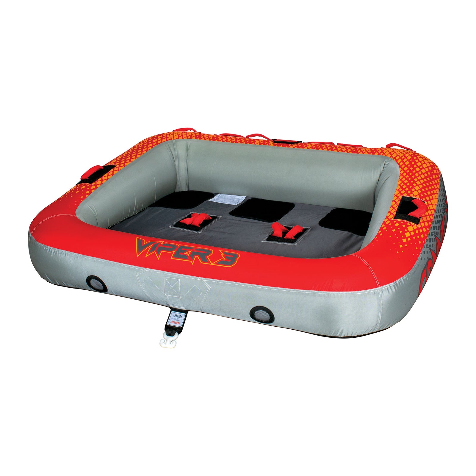 Connelly Viper 3 Person Inflatable Ride On Inner Tube w/2-Way Towing, Red (Used) - VMInnovations