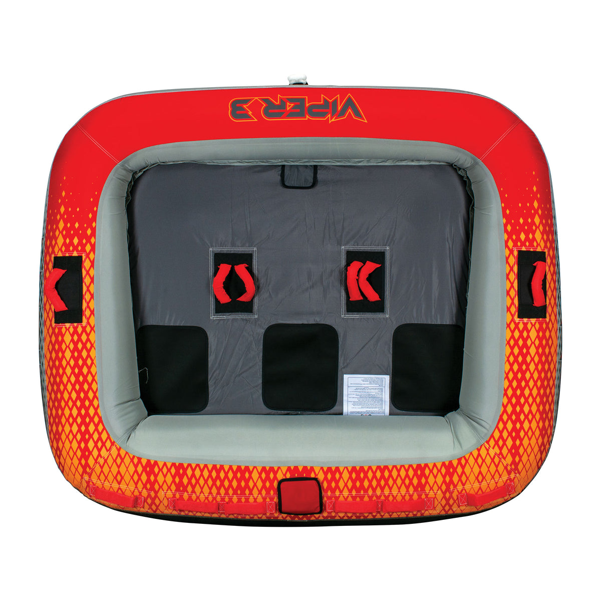 Connelly Viper 3 Person Inflatable Ride On Inner Tube with 2-Way Towing, Red