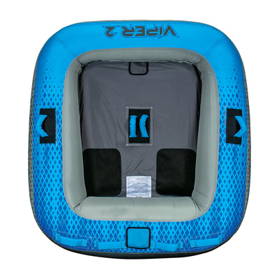 Connelly Viper 2 Person Inflatable Ride On Inner Tube with 2-Way Towing, Blue