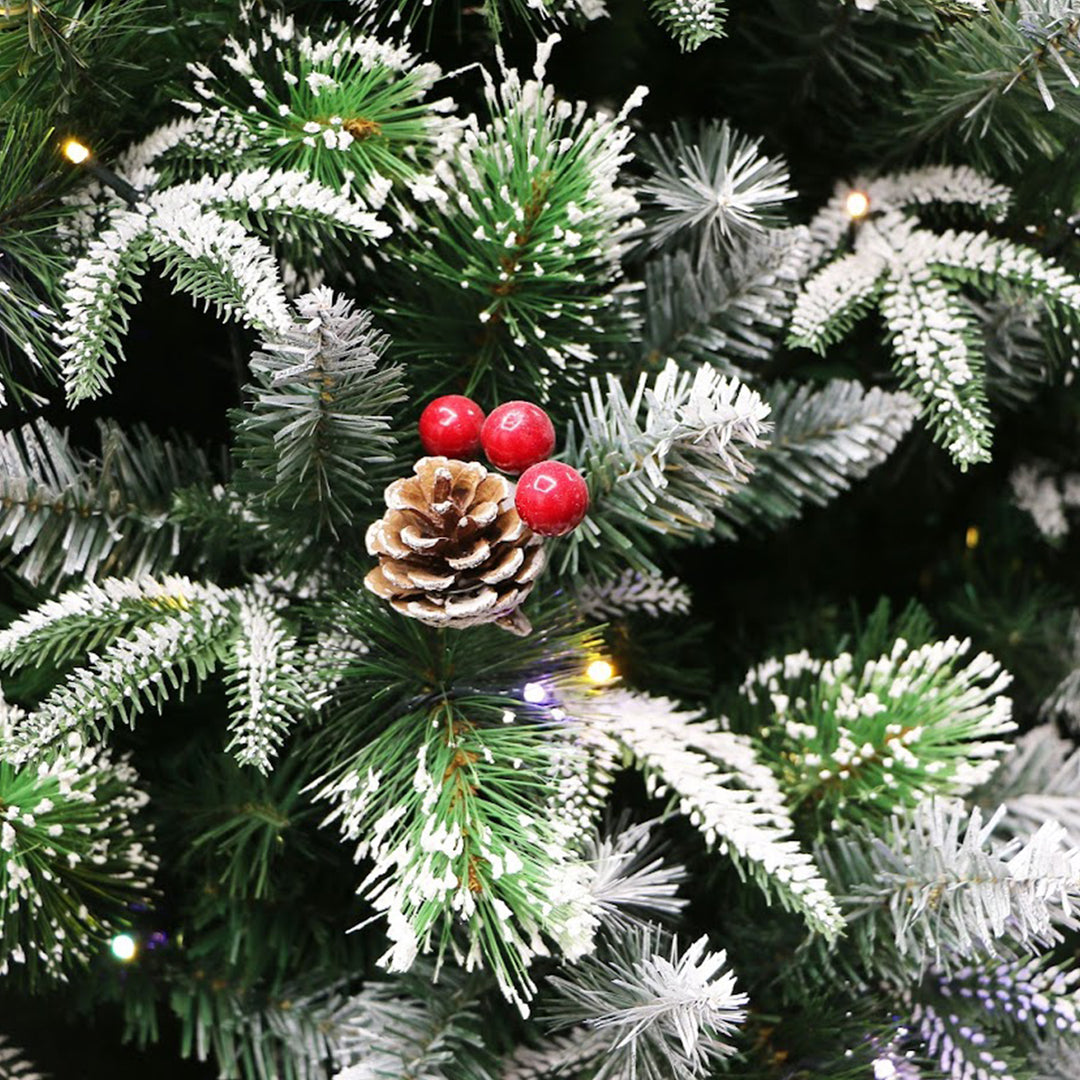 Holiday Stuff Company A-13 6 Ft Prelit Super Full Dual Flocked Pine Tree (Used) - VMInnovations