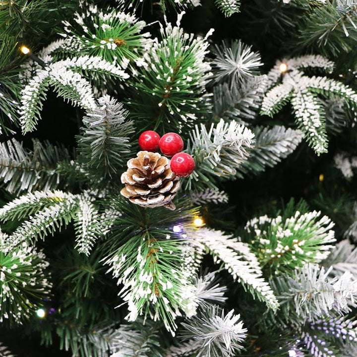 Holiday Stuff Company A-13 6 Ft Prelit Super Full Dual Flocked Pine Tree (Used) - VMInnovations
