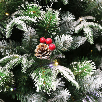 Holiday Stuff Company A-13 6 Ft Prelit Super Full Dual Flocked Pine Tree (Used) - VMInnovations