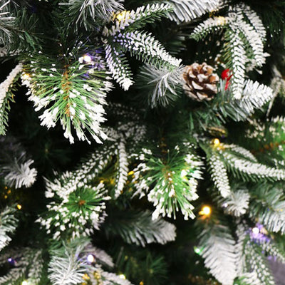 Holiday Stuff Company A-13 6 Ft Prelit Super Full Dual Flocked Pine Tree (Used) - VMInnovations