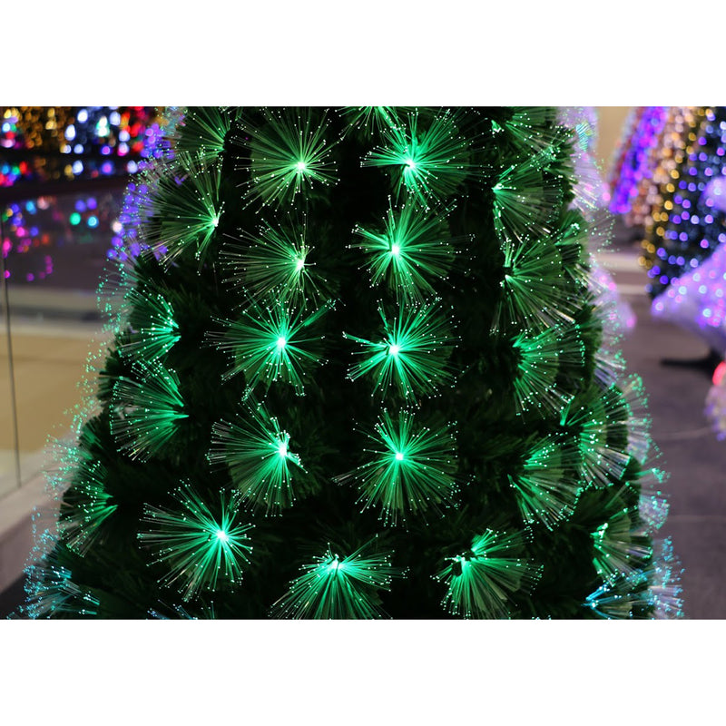 Holiday Stuff Company 3 Ft RGB Color Changing Vintage Fiber Optic Christmas Tree