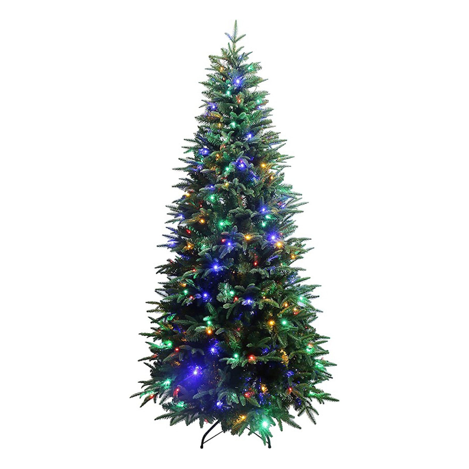 6 Foot Real Feel Prelit Forest Fir Slim Christmas Tree (Used) - VMInnovations