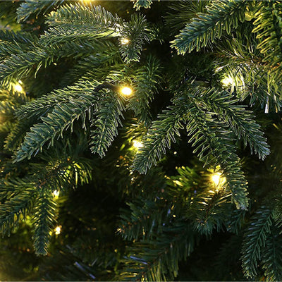 6 Foot Real Feel Prelit Forest Fir Slim Christmas Tree (Used) - VMInnovations