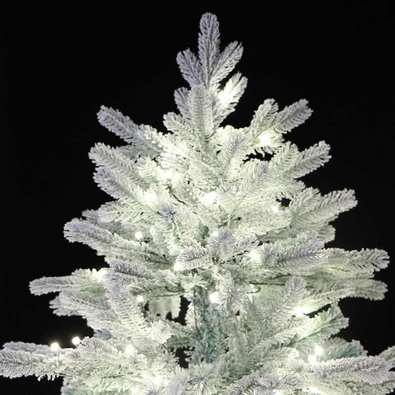 Holiday Stuff Company 5 Ft Prelit Snow Angel Blue Spruce Flocked Artificial Tree