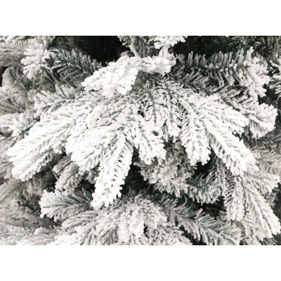 5 Ft Prelit Snow Angel Blue Spruce Flocked Artificial Tree (Used)