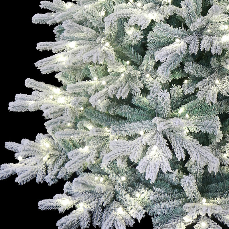 Holiday Stuff Company 7 Ft Prelit Snow Angel Blue Spruce Flocked Tree (Used)