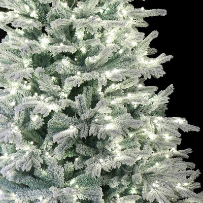 Holiday Stuff Company 7 Ft Prelit Snow Angel Blue Spruce Flocked Tree (Used) - VMInnovations