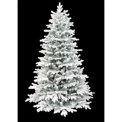 Holiday Stuff Company 7 Ft Prelit Snow Angel Blue Spruce Flocked Tree (Used) - VMInnovations