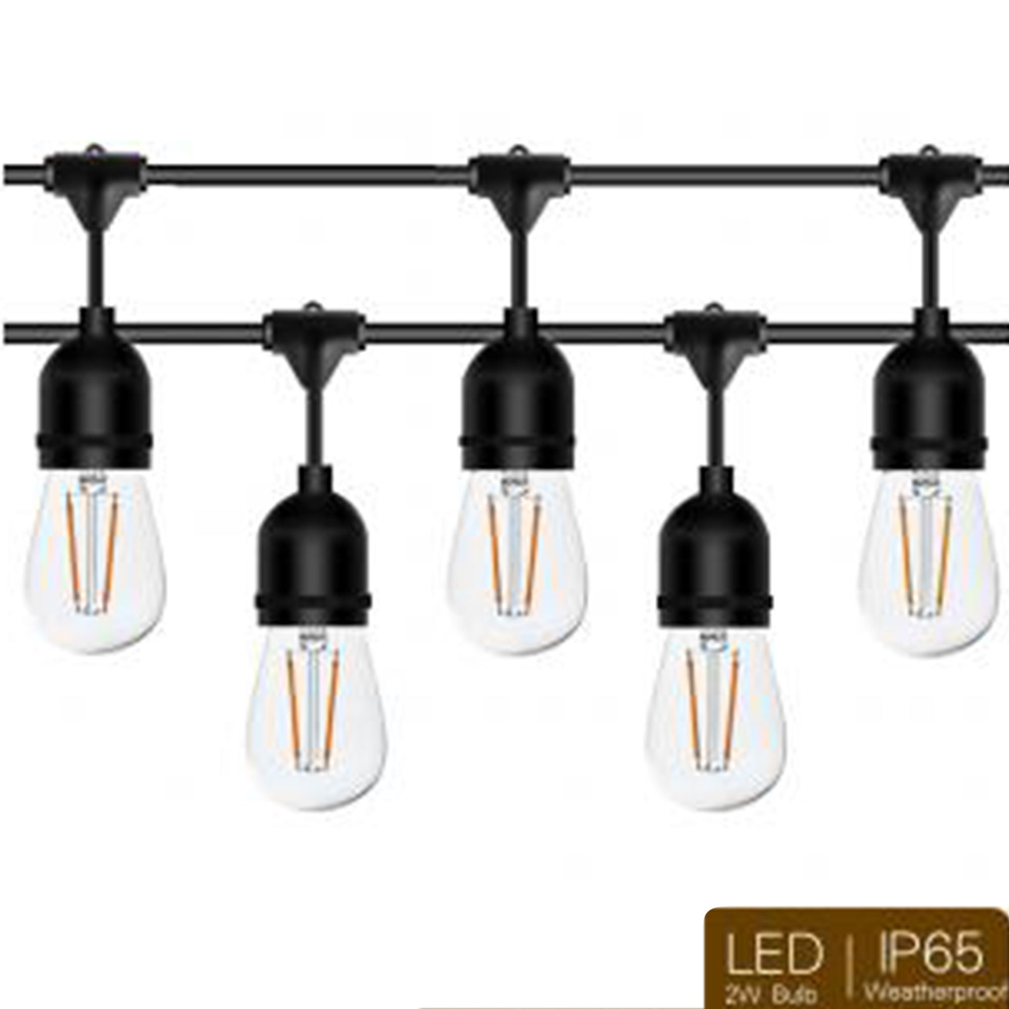 Svater 105-Foot Waterproof Dimmable Patio Outdoor LED String Lights (Open Box) - VMInnovations