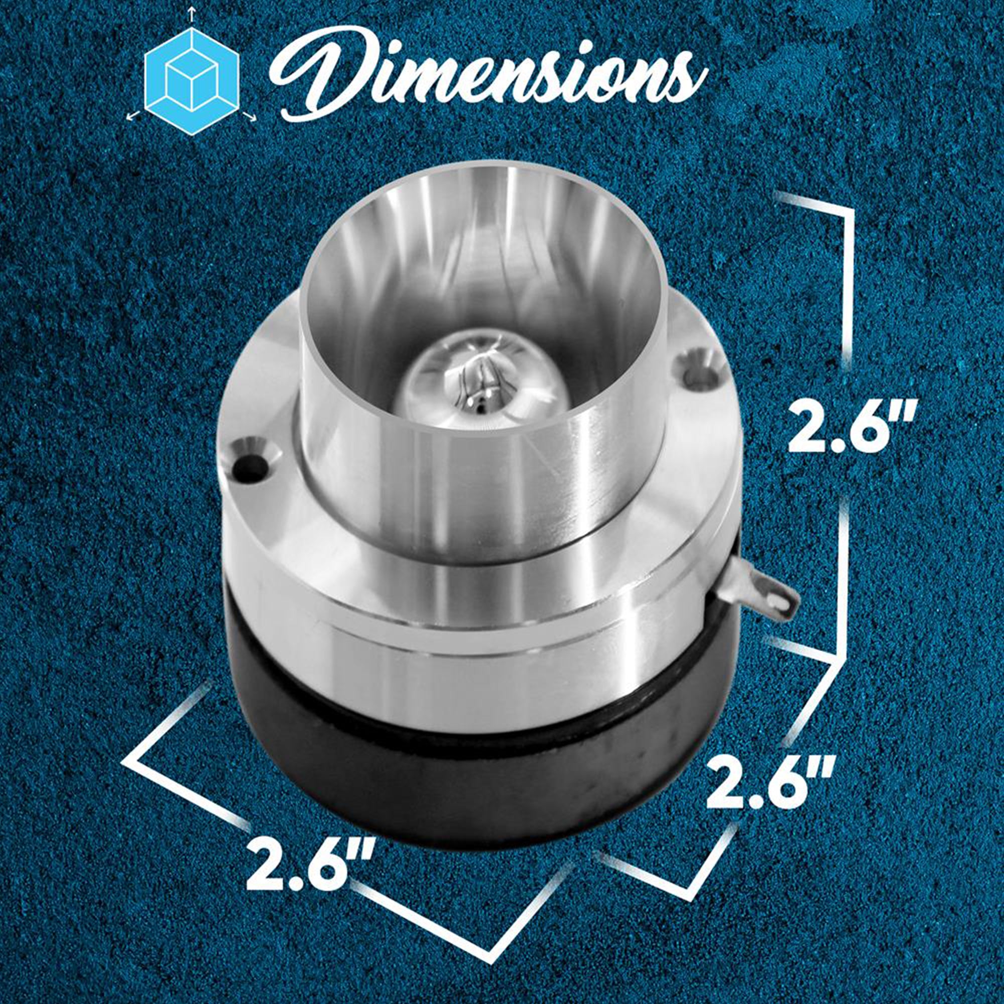 Pyle Pro Coil Titanium Dome Crossover Sound Tweeter for Car Stereo (2 Pack)