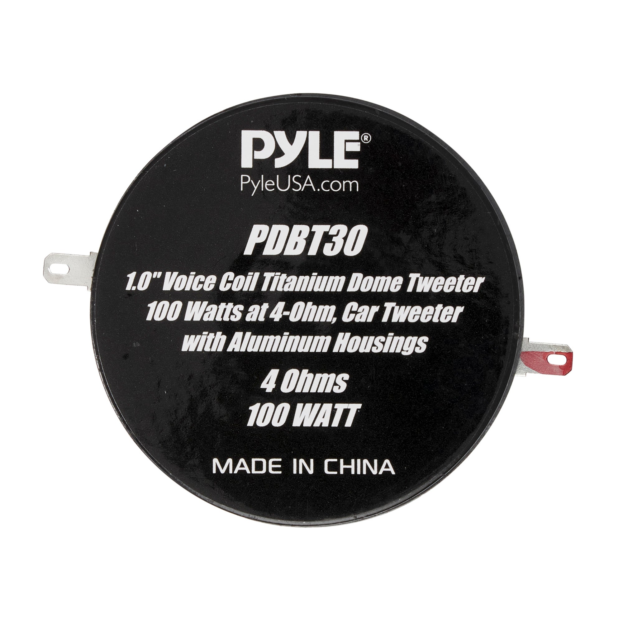Pyle Pro Coil Titanium Dome Crossover Sound Tweeter for Car Stereo (4 Pack)