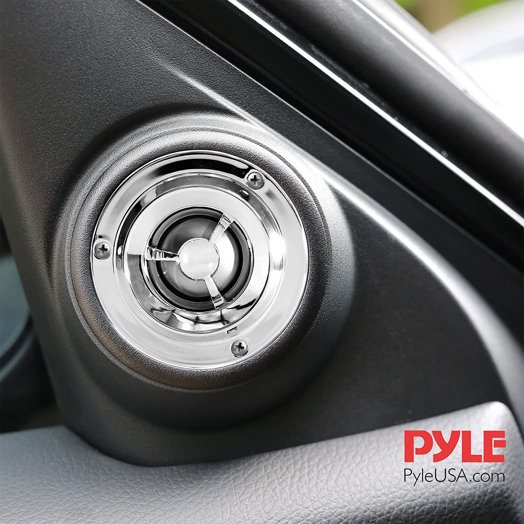 Pyle Pro 1.75 Inch Coil Titanium Dome Crossover Tweeter for Car Stereo (4 Pack) - VMInnovations