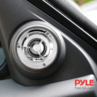 Pyle Pro 1.75 Inch Coil Titanium Dome Crossover Tweeter for Car Stereo (4 Pack) - VMInnovations