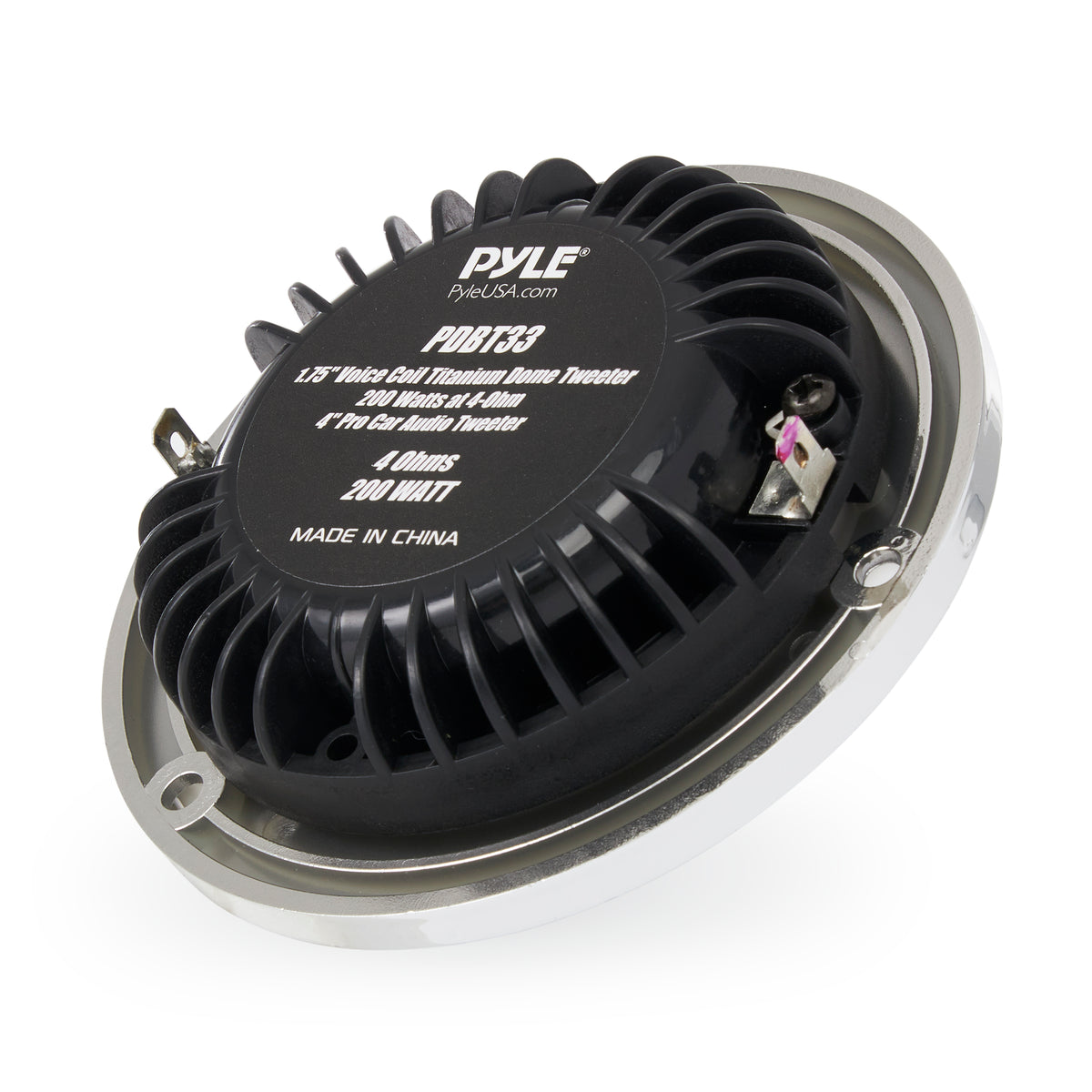 Pyle Pro 1.75 Inch Coil Titanium Dome Crossover Tweeter for Car Stereo (4 Pack)